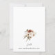 Convite Casamento Floral Rustic Neutral Boho (Verso)