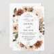 Convite Casamento Floral Rustic Neutral Boho (Frente/Verso)