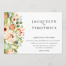 Casamento Floral Rustic Peach Garden