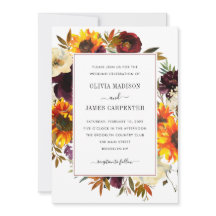 Casamento Floral Rustic Sunflower Rosa Burgundy Fa