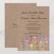 Casamento Floral Rustic Watercolor