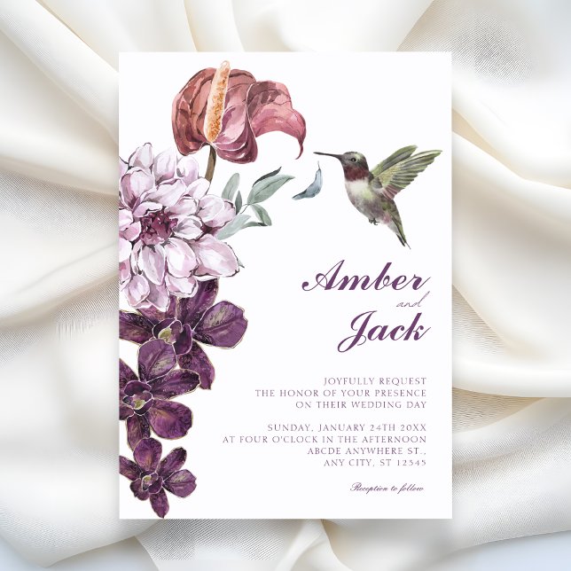 Convite Casamento floral rústico (Criador carregado)