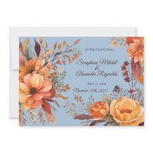 Casamento Floral Rústico em Aquarela de Outono