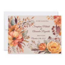 Casamento Floral Rústico em Aquarela de Outono