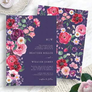 Convite Casamento Floral Temperamental