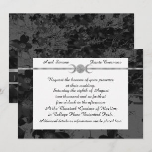 Convite Casamento Floral Triplo Gótico Ste Manipulador