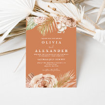 Casamento Floral Tropical e Palma em Terracota Boh