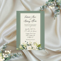 Casamento Floral Verde Água-Forte Outono Inverno
