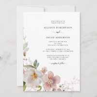 Casamento Floral Verde de Flor Selvagem Rosa Român