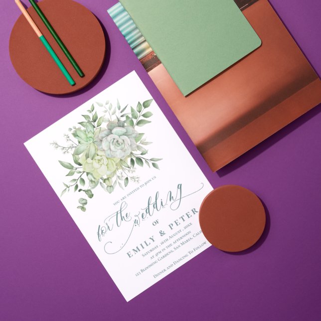 Convite Casamento Floral Verde Elegante Eucalyptus Bonito (Elegant Eucalyptus Pretty Green Floral Wedding Invitation)