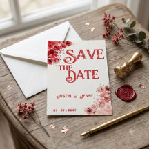 Casamento Floral Vermelho Romântico