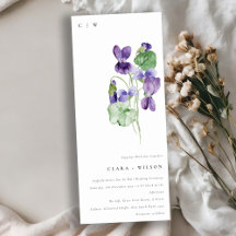 Casamento Floral Violet Violet Monograma bonito