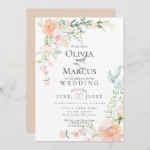 CASAMENTO | Flores De Aquarelas De Pastel Primaver