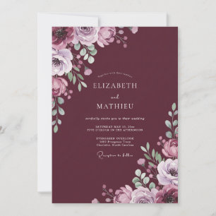Convite Casamento Florescer em Borgonha
