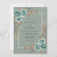 Casamento Florescer Verde-azulado