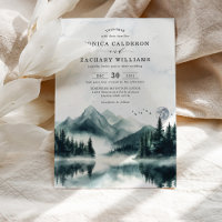 Casamento Floresta de Pinheiro da Montanha Misty W