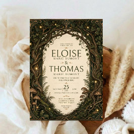 Convite Casamento Floresta Encantada Floresta de Fadas Mus