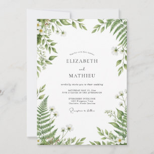Convite Casamento Floresta Verde Esmeralda