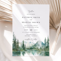 Casamento Florestal à Beira do Lago na Montanha