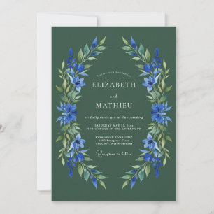 Convite Casamento Florestal Verde e Solene
