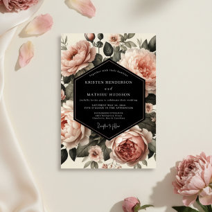 Convite Casamento Florido Jardim Corado