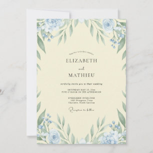 Convite Casamento Folha de Céu Creme