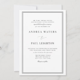 Convite Casamento Formal