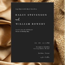 Casamento Formal Chic Minimalista Script