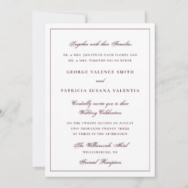Convite Casamento Formal com Gravata Preta Tradicional de