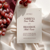 Casamento Formal da Legenda Ivory & Burgundy