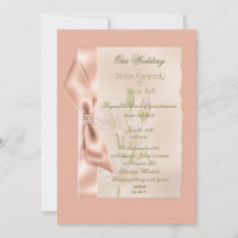 Casamento Formal De Peach Satin Ribbon