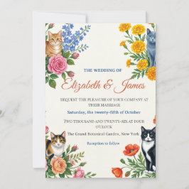 Convite Casamento Formal Elizabeth & James
