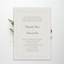 Casamento Formal Moderno Clássico em Ecru com Mold