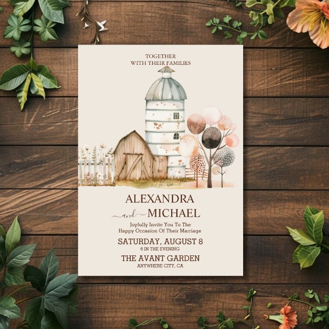 Convite Casamento Formal Ocidental (Criador carregado)