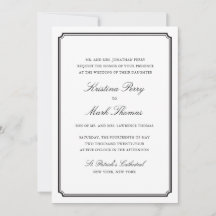 Casamento Formal Preto e Branco