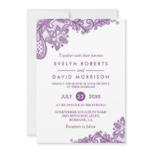 Casamento Formal Púrpura de Lavanda de rendas Eleg