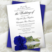 Casamento Formal Real Elegante de Rosa de Cobalto 