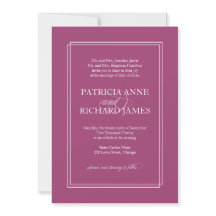 Casamento Formal Simples Elegante Rosa Cassis