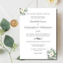 Casamento Formal Tradicional com Flores Brancas e