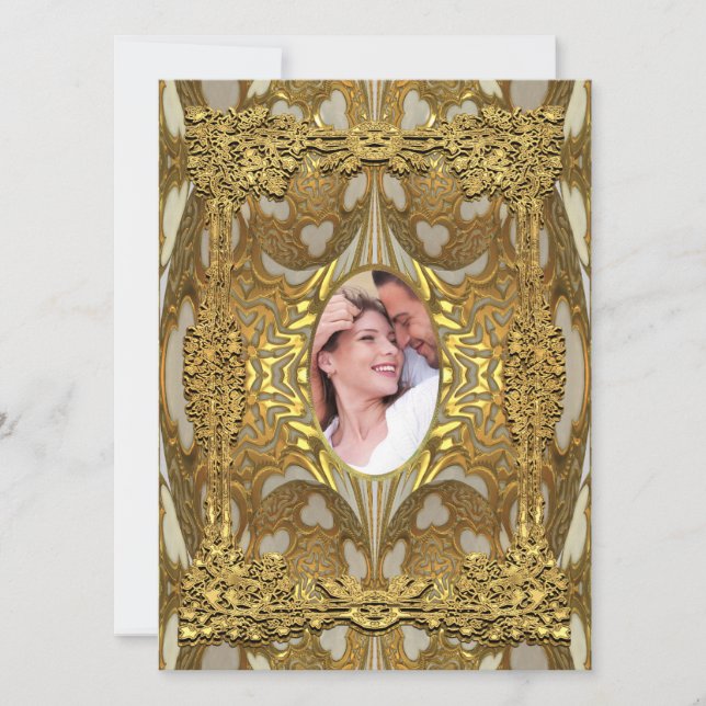 Convite Casamento Fotográfico Cardellastine 5,5 x 7,5" (Frente)