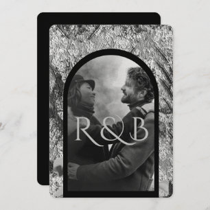 Convite Casamento Fotográfico com Montanhas Brancas Negras