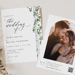 Convite Casamento Fotográfico de Boho da Árvore de Birch E<br><div class="desc">Celebre o seu amor com o nosso Convite Elegante de Casamento de Árvores Boho Birch, onde o encanto rústico encontra sofisticação de vintagem. Este belo design ostenta uma pássaros graciosamente pintada à mão, perfeitamente complementada por um roteiro de caligrafia vintage que adiciona um toque de elegância do eterno ao seu...</div>