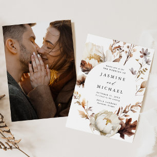 Convite Casamento Fotográfico do Círculo Floral Russo de o