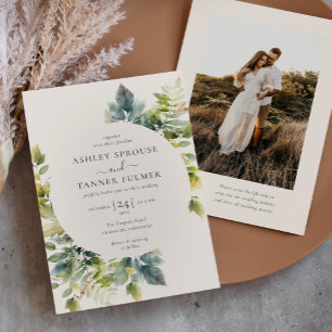 Convite Casamento Fotográfico do Código QR do Elegante dei