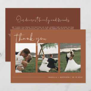 Convite Casamento Fotográfico do CORIANDER Boho Terracotta