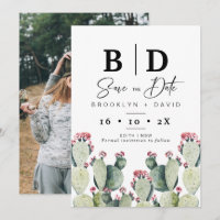 Casamento Fotográfico do Modern Cactus Salve O Car