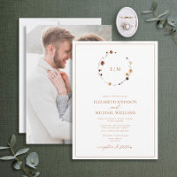 Casamento Fotográfico do Monograma de Paixão Flora