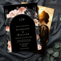 Casamento Fotográfico do Monograma do Arco Preto d