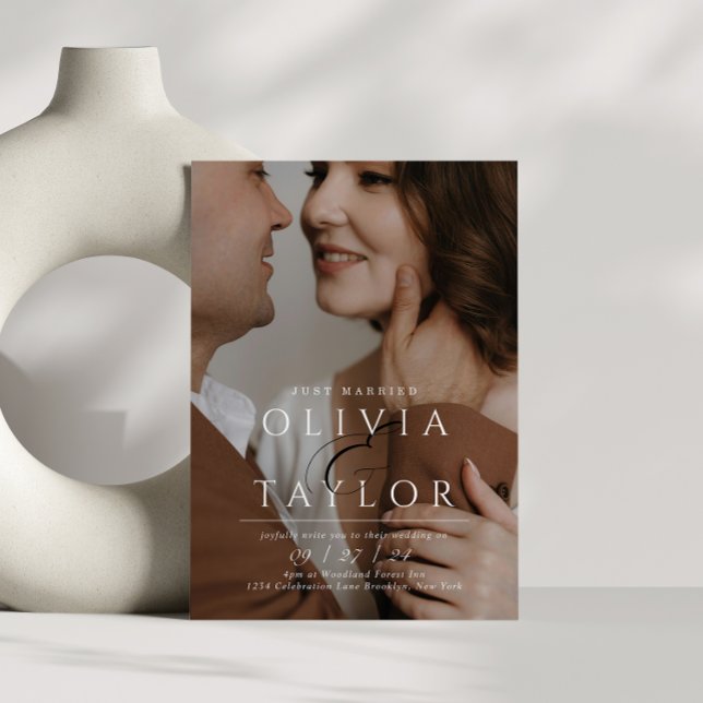 Convite Casamento Fotográfico do recem casados Ampersand I (Criador carregado)