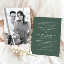 Casamento Fotográfico Minimalista Moderno Verde